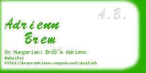 adrienn brem business card